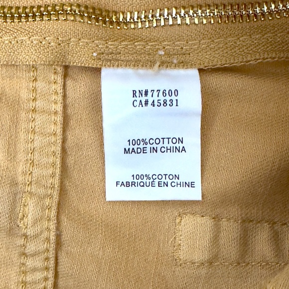 Free People Sandrine Rose Beige Jean Shorts Gold Side Zippers Fringe Tri… - Picture 9 of 11